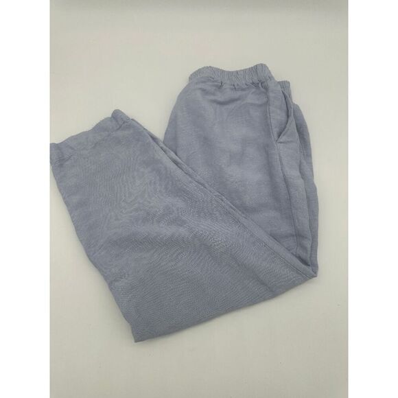 Madewell Linen Pants Sz S Elastic Waist W/ Zipper and Pockets Fair Trade Blue - Picture 3 of 11